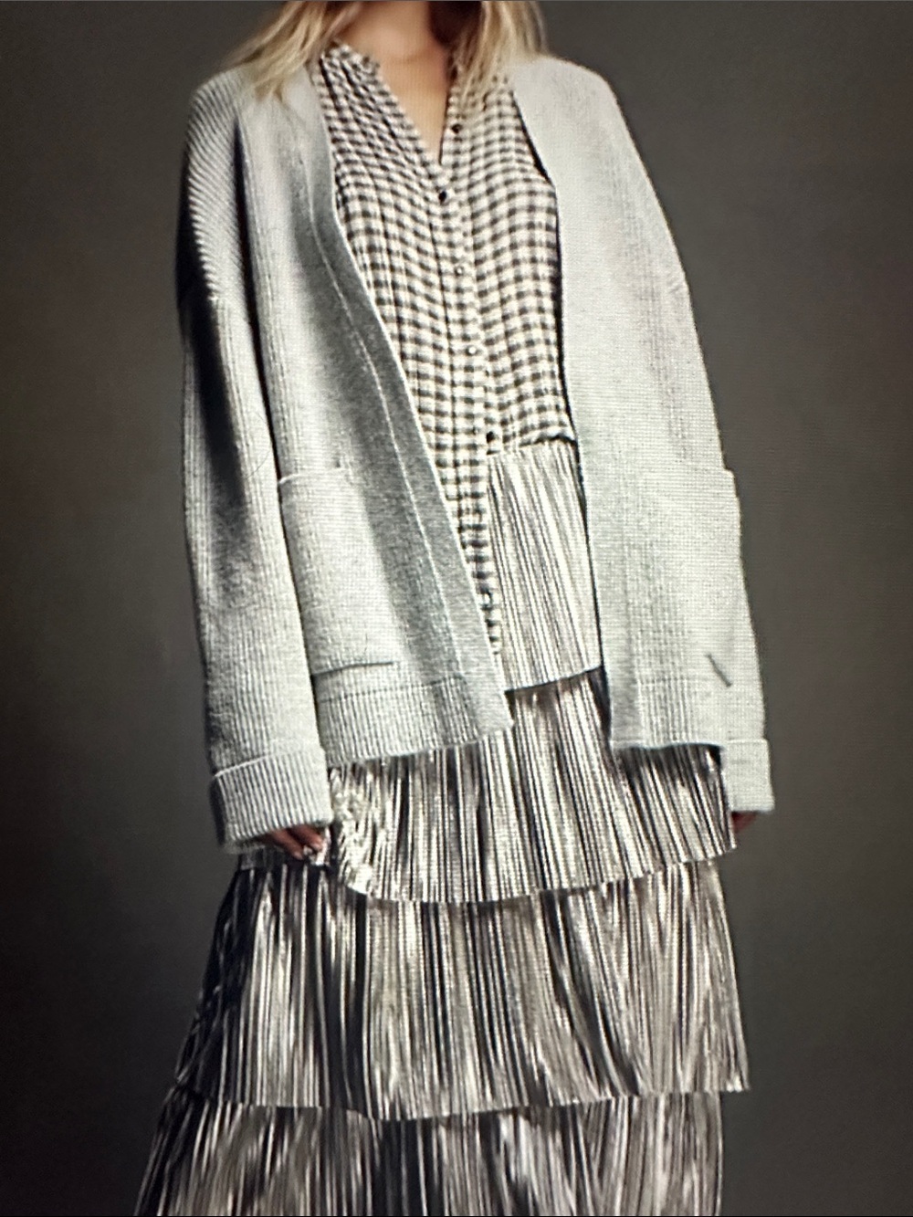 New with Tag! Anthropologie Cozy Oversized Grey Cardigan One Size